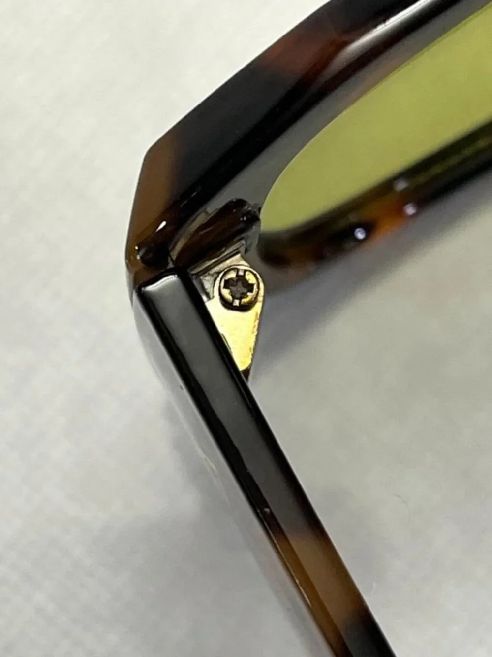 AIRE Pluto Rectangular Sunglasses Tortoise Green Lens Frame